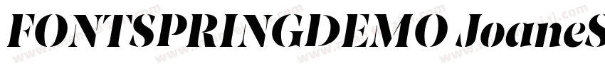 FONTSPRINGDEMO JoaneStencilExtraLig字体转换